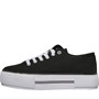 Loyalty And Faith Womens Millie Canvas Platform Trainers Black/White