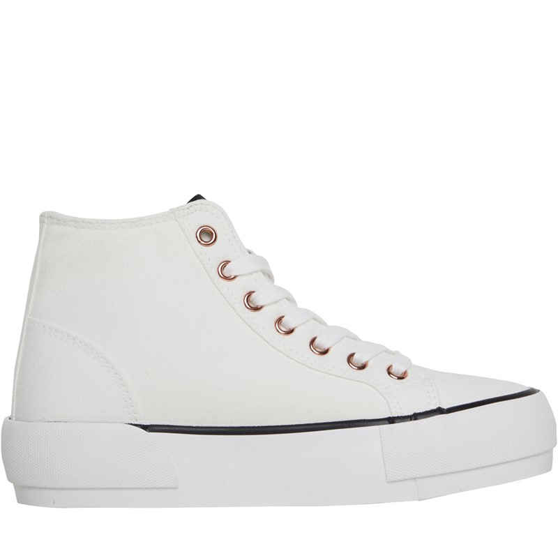 Loyalty And Faith Womens Millie Hi Top Trainers White