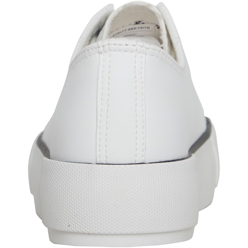 Loyalty And Faith Womens Millie PU Trainers White