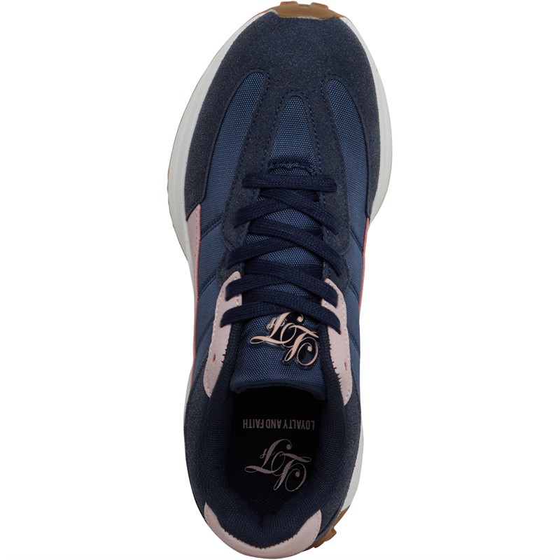 Loyalty And Faith Womens Livia Trainers Navy/Grey/Pink