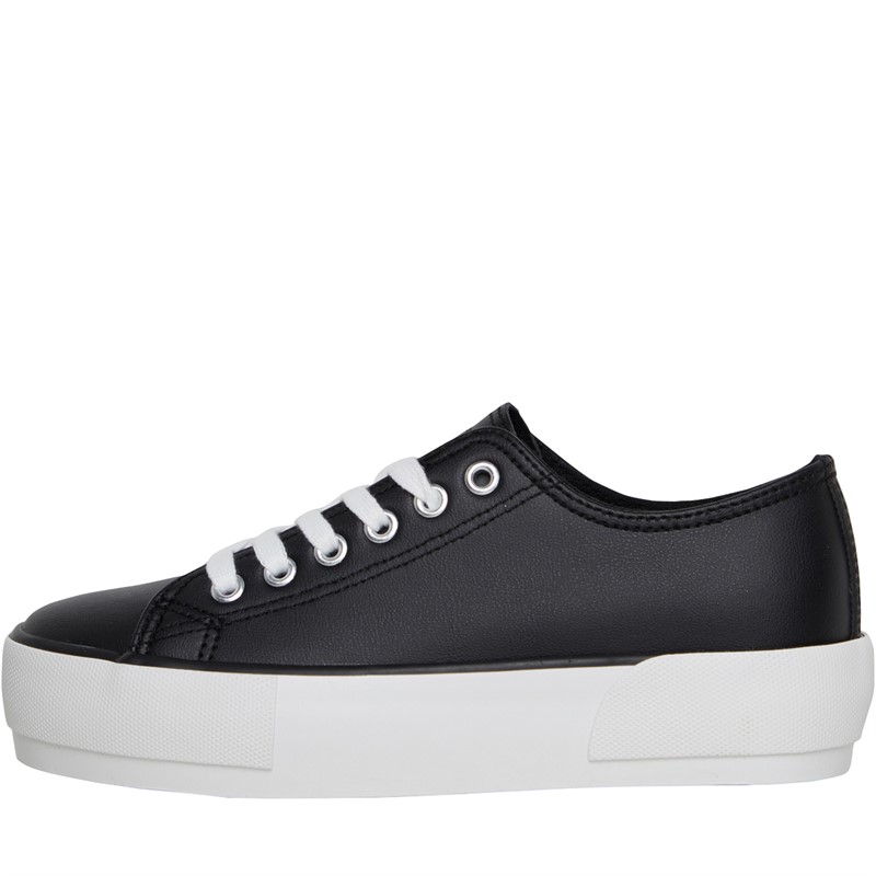 Buy Loyalty And Faith Womens Millie PU Trainers Black/White