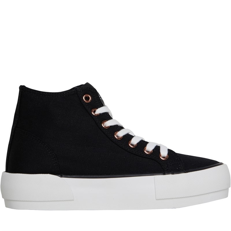 Loyalty And Faith Womens Millie Hi Top Trainers Black/White