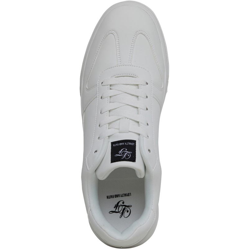 Loyalty And Faith Mens Trevol Trainers White Mono