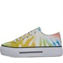 Loyalty And Faith Womens Millie Canvas Platform Trainers Multi Tie Dye