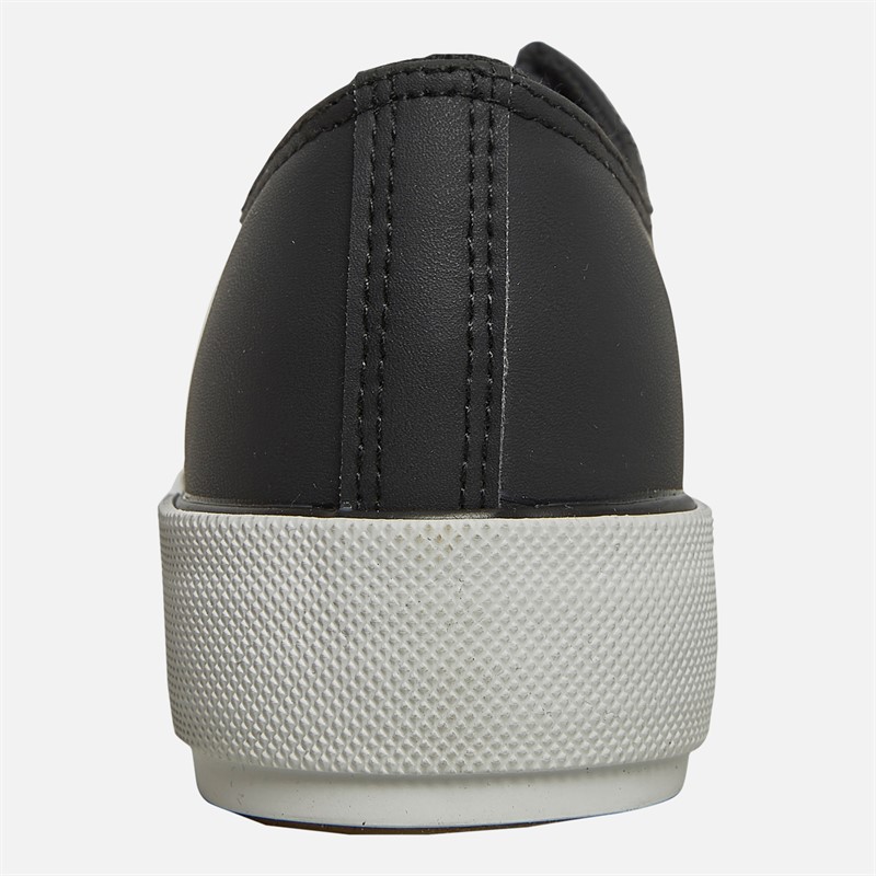 Loyalty And Faith Womens Millie PU Platform Trainers Black/Rose Gold