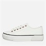 Loyalty And Faith Womens Millie Platform Trainers White/Rose Gold