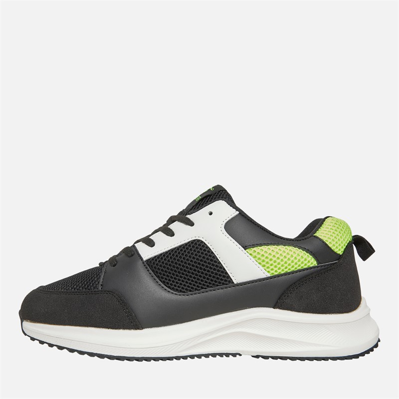Loyalty And Faith Mens Mclean Trainers Black/Neon Yellow