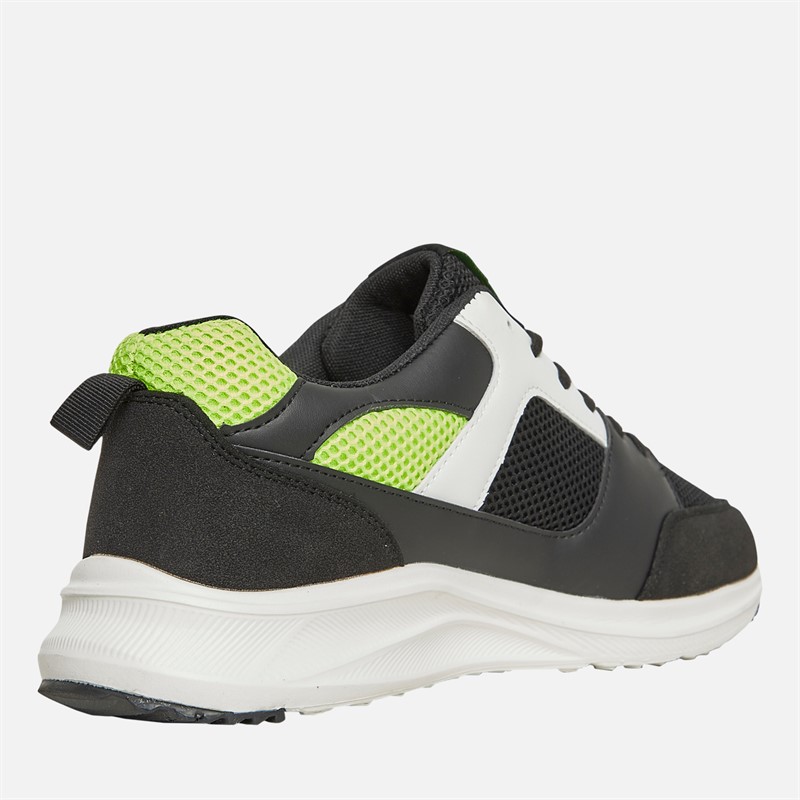 Loyalty And Faith Mens Mclean Trainers Black/Neon Yellow