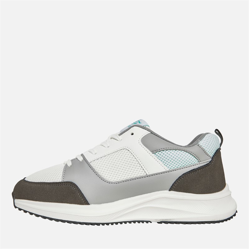 Loyalty And Faith Mens Mclean Trainers White/Mint/Grey - Size 12