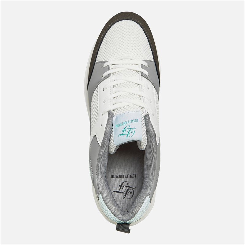Loyalty And Faith Mens Mclean Trainers White/Mint/Grey