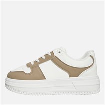 Loyalty And Faith Junior Girls Ashleigh Trainers White/Sand