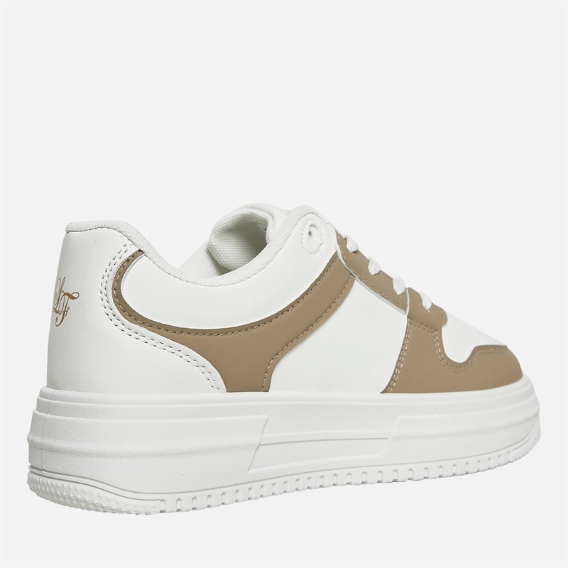 Loyalty And Faith Junior Girls Ashleigh Trainers White/Sand