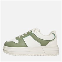 Loyalty And Faith Junior Girls Ashleigh Trainers Off White/Green