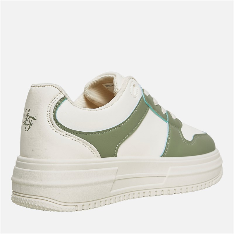Loyalty And Faith Junior Girls Ashleigh Trainers Off White/Green