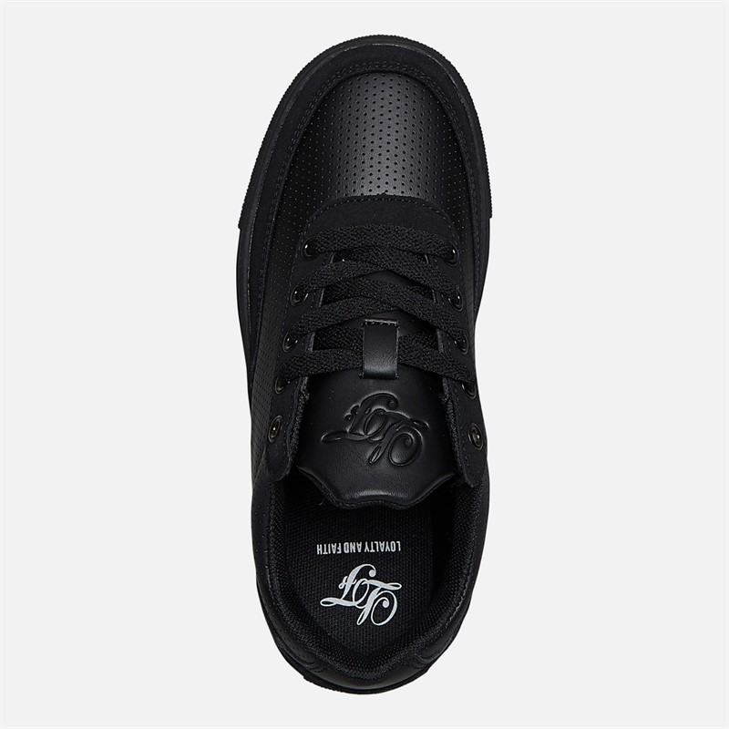 Loyalty And Faith Junior Boys Farhan Trainers Black Mono