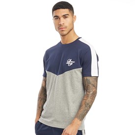 Loyalty And Faith Heren Saxon Block T Shirt Gemeleerd Grijs loyalty and faith kopen in de aanbieding