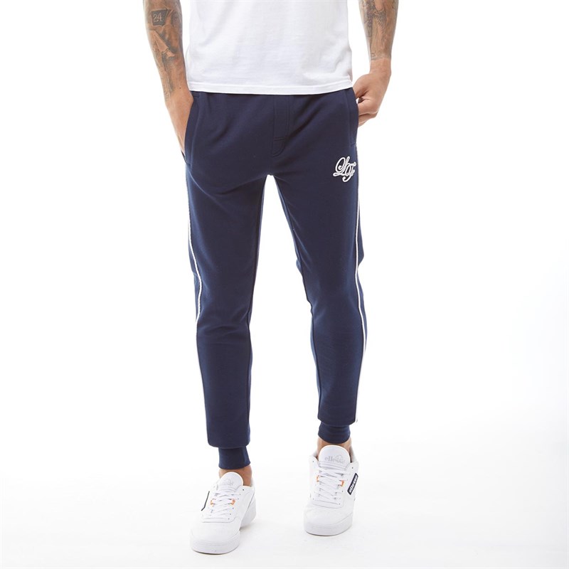 mens navy skinny joggers