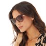 Lipsy Damskie Okulary Przeciwsłoneczne Brązowy