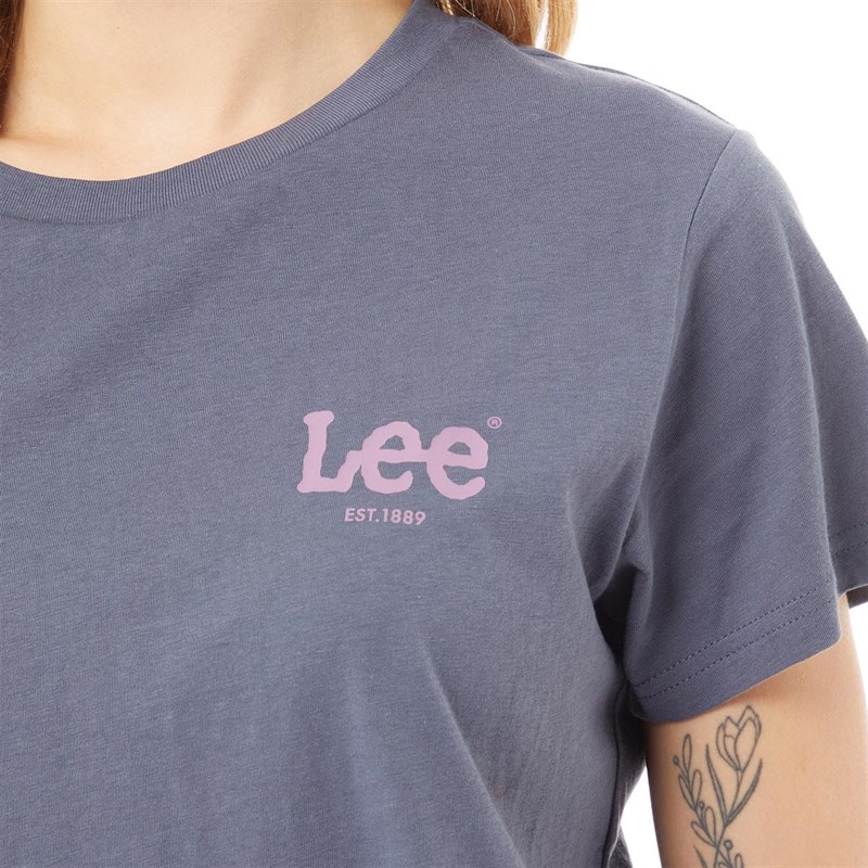 Lee Womens Bold Lee T-Shirt Washed Grey