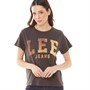 Lee Womens Varsity T-Shirt Washed Black