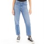 Lee Womens Carol Regular Straight Jeans Fresh Mid Worn Indigo