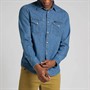 Lee Heren Overhemden met lange mouwen Blauw