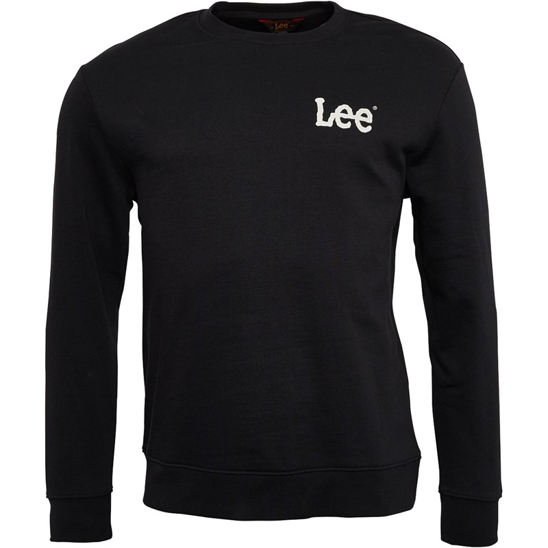 Lee Męskie Bold Bluzy Sportowe Czarny