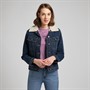 Lee Dame Sherpa Rider Denim Mørk Blå