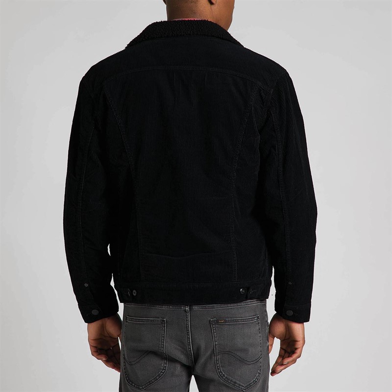 Lee Vestes en jean Sherpa Homme Noir