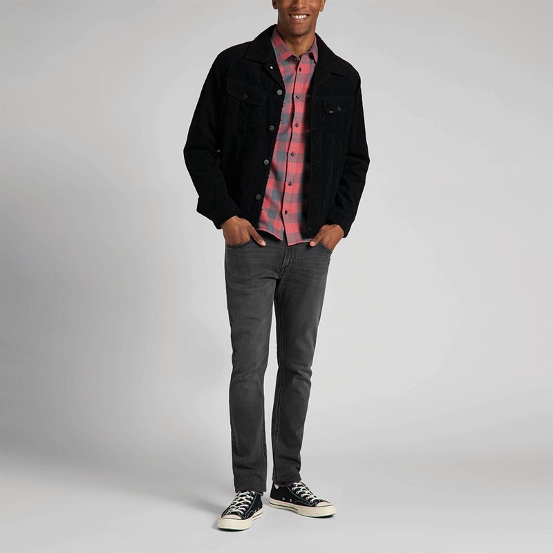 Lee Vestes en jean Sherpa Homme Noir