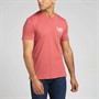 Lee T-Shirts Subtle Logo Homme Corail