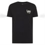 Lee T-Shirts Subtle Logo Homme Noir