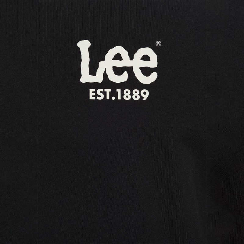 Lee T-Shirts Subtle Logo Homme Noir