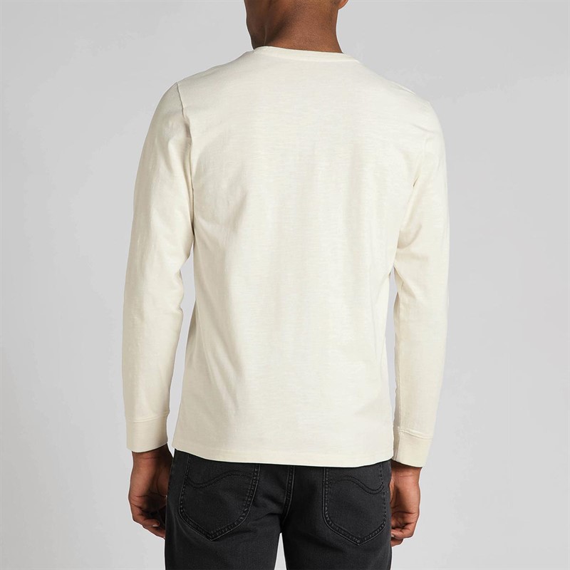 Lee Herre Tee T-shirts med lange ærmer Ecru