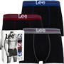 Lee Mens Cowie Three Pack Trunks Black