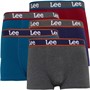 Lee Mens Ingram Five Pack Trunks Royal Teals/Charcoal Marl/Fig/Rivet