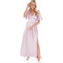 Little Mistress Womens Button Detail Maxi Dress Blush