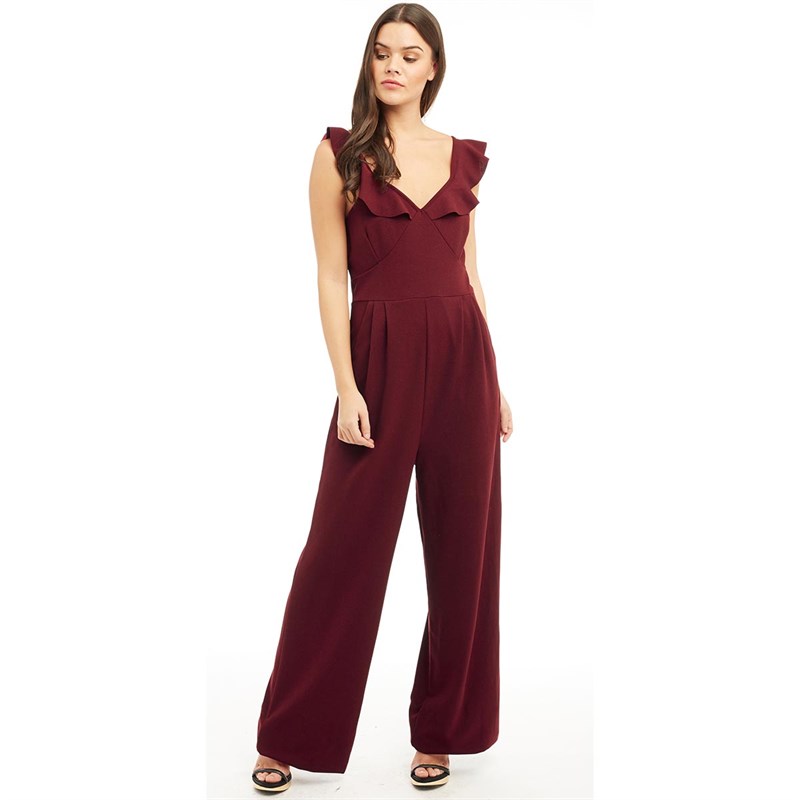 maroon jumpsuit womens