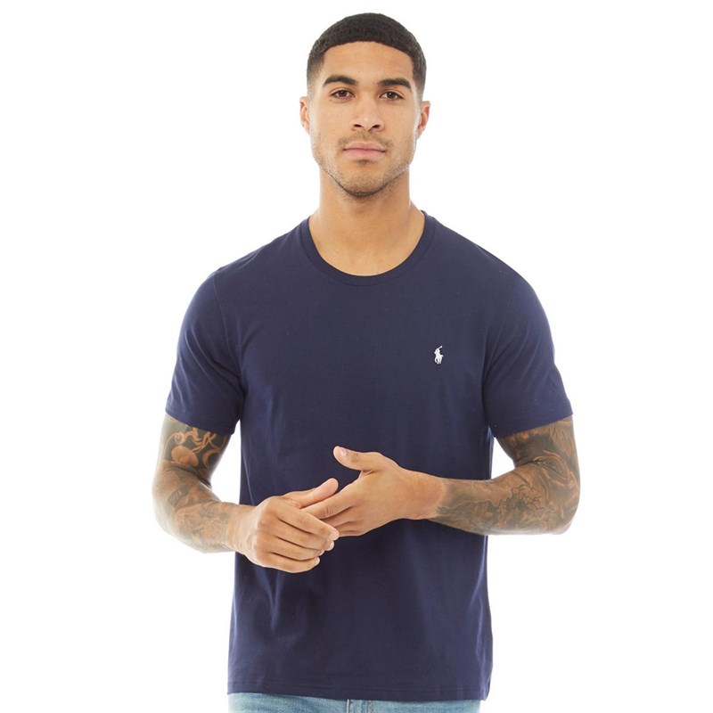 Polo Ralph Lauren Tee-Shirt Singulier Logo Homme Bleu Marine