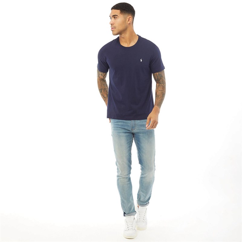 Polo Ralph Lauren Tee-Shirt Singulier Logo Homme Bleu Marine