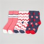 Lovestruck Womens Three Pack Cosy Socks Multi