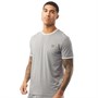 Lyle And Scott Vintage Mens Ringer T-Shirt Mid Flat Grey
