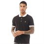 Lyle And Scott Vintage Mens Contrast Collar Polo Shirt Jet Black/White