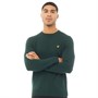 Lyle And Scott Vintage Mens Cotton Merino Crew Jumper Jade Green