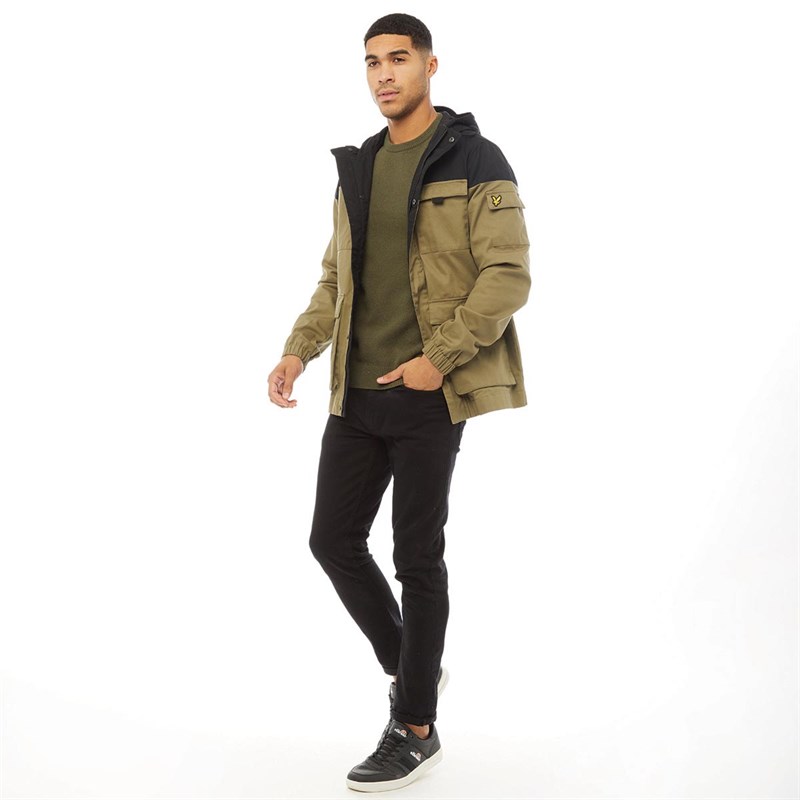 Lyle And Scott Vintage Herre Contrast Yoke Jakke Flerfarvet