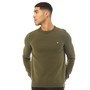 Lyle And Scott Vintage Pull à Col Ras-du-Cou Homme Vert Olive