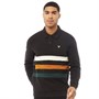 Lyle And Scott Vintage Sweat Cut And Sew Panel Stripe Homme Noir