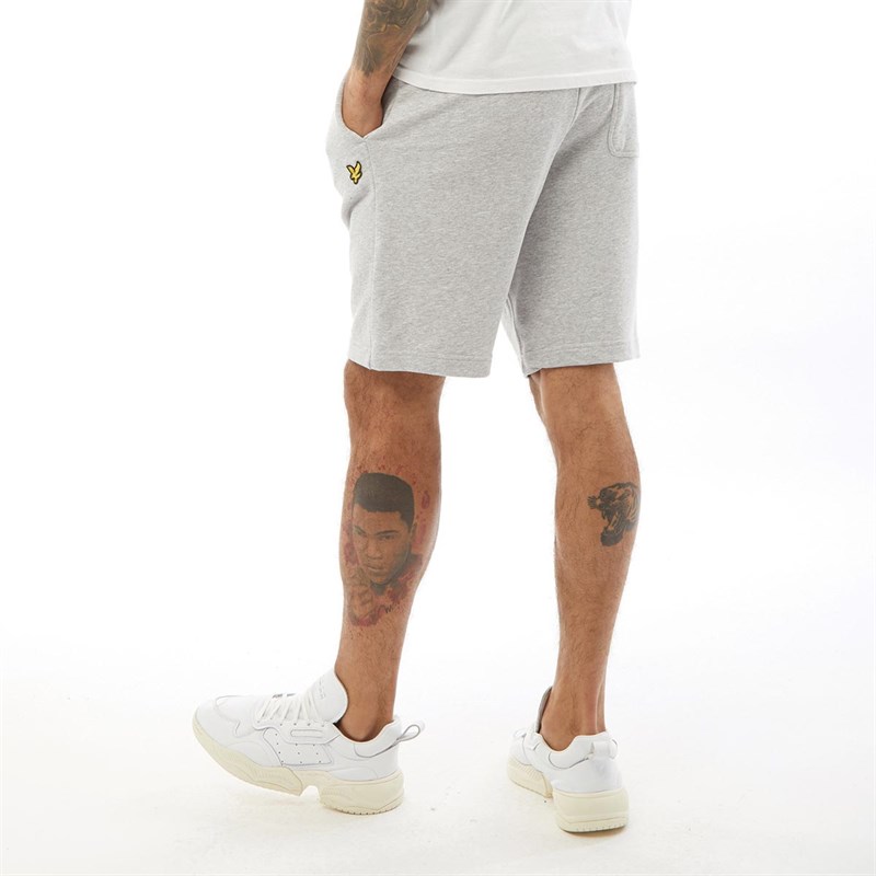 Lyle And Scott Vintage Mens Sweat Shorts Light Grey Marl