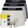 Lyle And Scott Vintage Heren Lyle And Scott Nathan Boxershorts Gemeleerd Donkergrijs