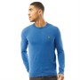 Lyle And Scott Vintage Mens Cotton Merino Crew Jumper Yale Blue